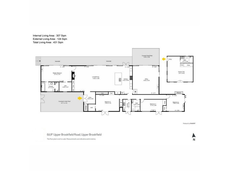 607F Upper Brookfield Road, Upper Brookfield QLD 4069 Floorplan