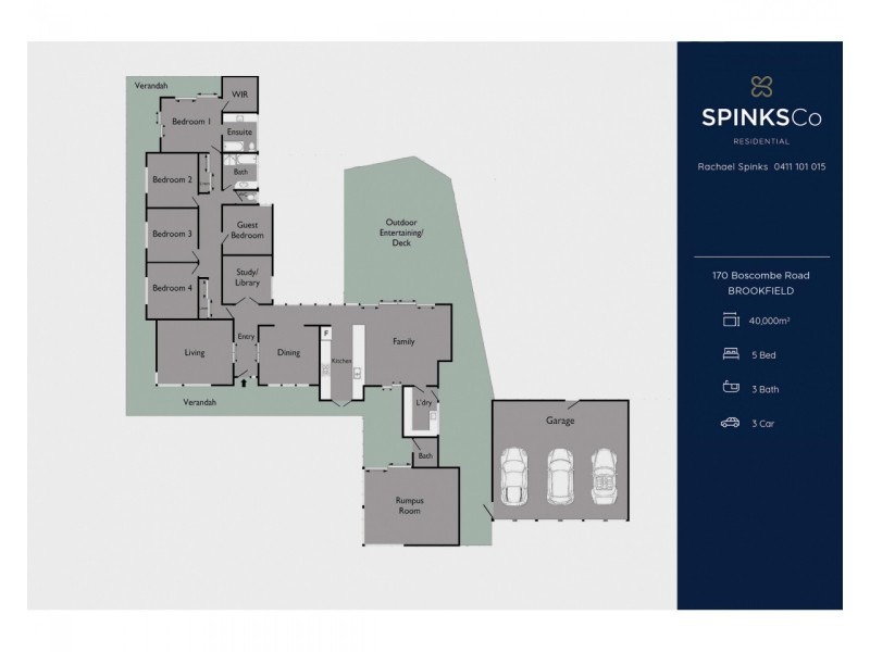 170 Boscombe Road, Brookfield QLD 4069 Floorplan