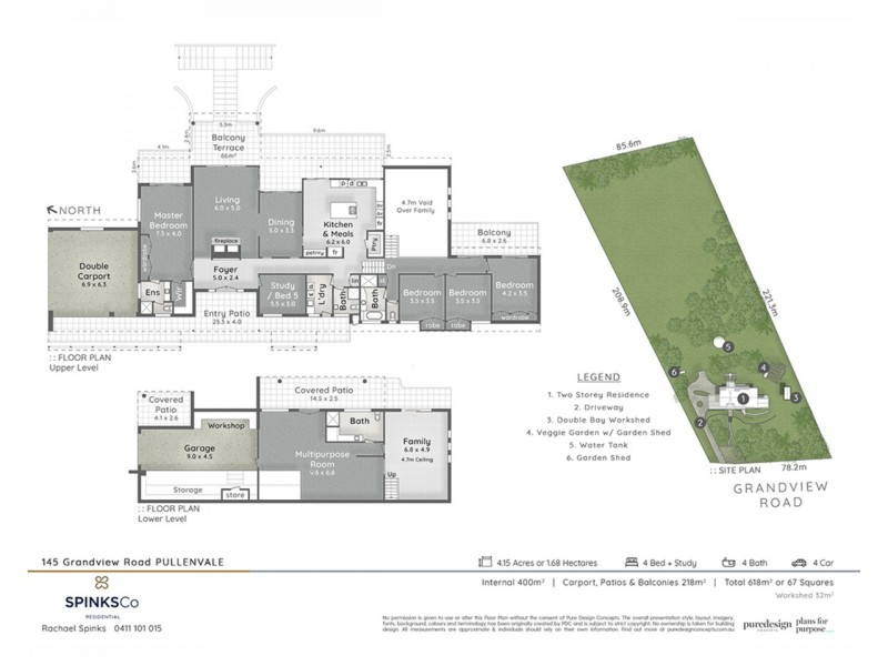 145 Grandview Road, Pullenvale QLD 4069 Floorplan