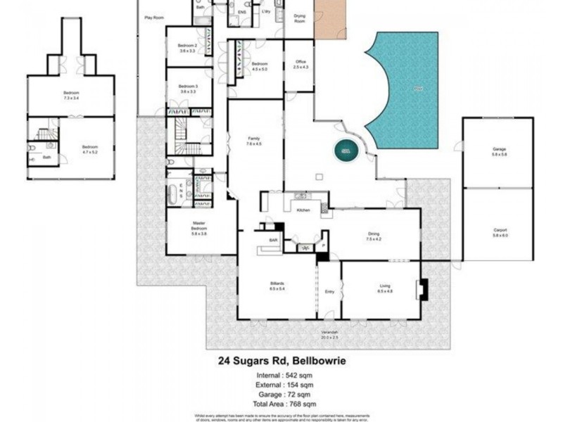 24 Sugars Road, Bellbowrie QLD 4070 Floorplan