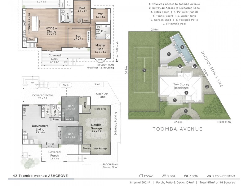 42-44 Toomba Avenue, Ashgrove QLD 4060 Floorplan