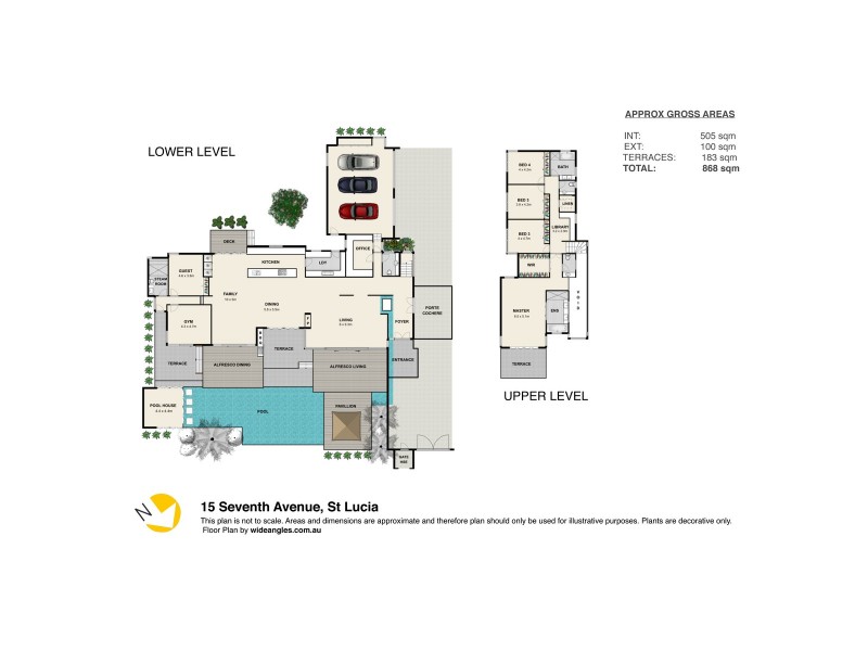 15 Seventh Avenue, St Lucia QLD 4067 Floorplan