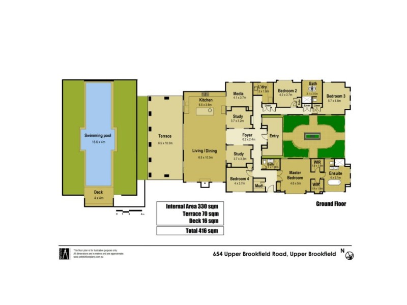 654 Upper Brookfield Road, Upper Brookfield QLD 4069 Floorplan