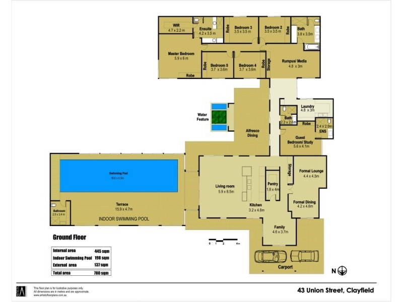 43 Union Street, Clayfield QLD 4011 Floorplan