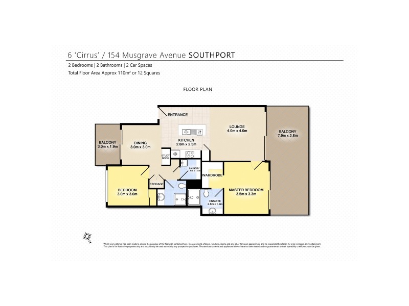 6C/154 Musgrave Avenue, Southport QLD 4215 Floorplan