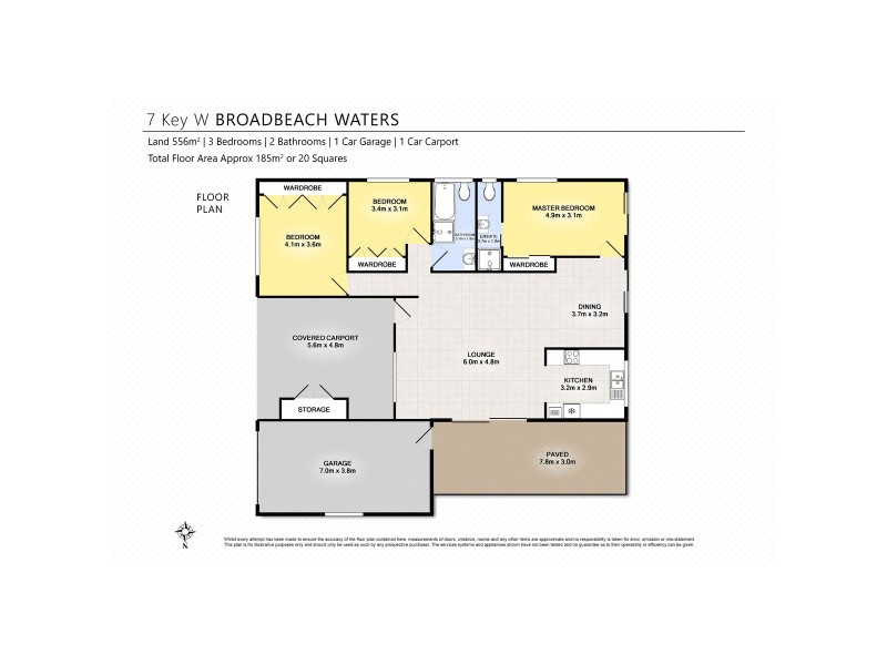 7 Key West, Broadbeach Waters QLD 4218 Floorplan