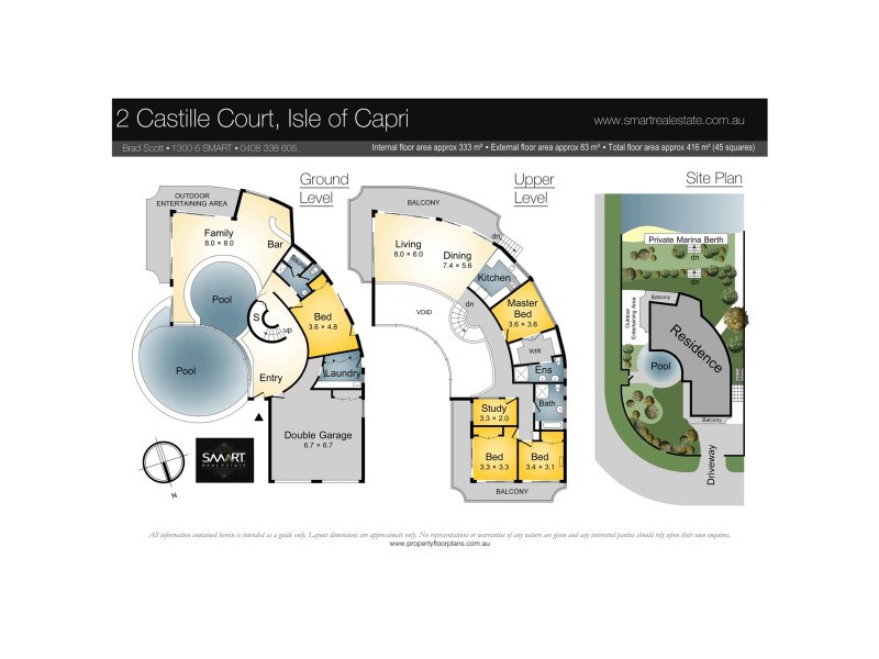 2 Castille Court, Isle Of Capri QLD 4217 Floorplan