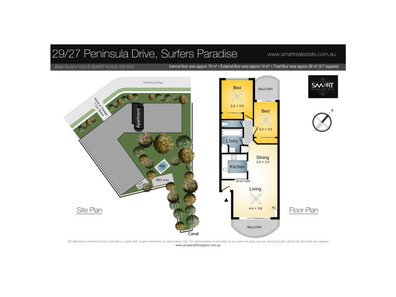 29/27 Peninsular Drive, Surfers Paradise QLD 4217 Floorplan