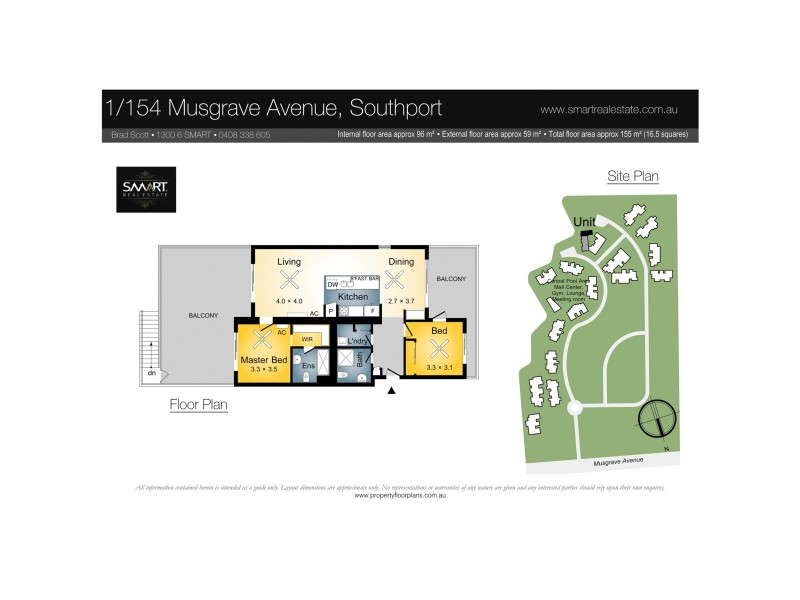 1/154 Musgrave Avenue, Southport QLD 4215 Floorplan