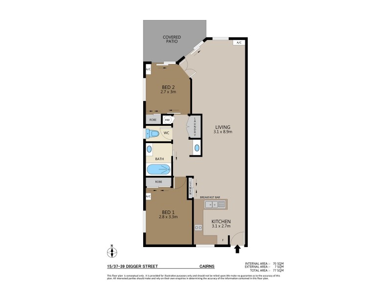 15/39 Digger Street, Parramatta Park QLD 4870 Floorplan