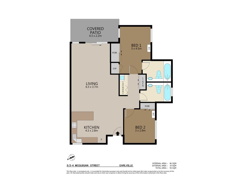 5/2-4 McGuigan, Earlville QLD 4870 Floorplan