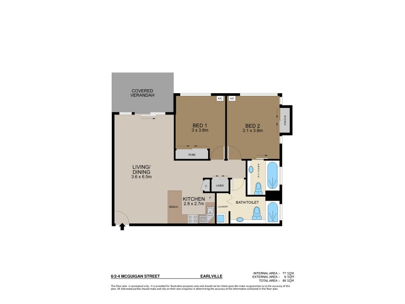 6/2-4 McGuigan, Earlville QLD 4870 Floorplan