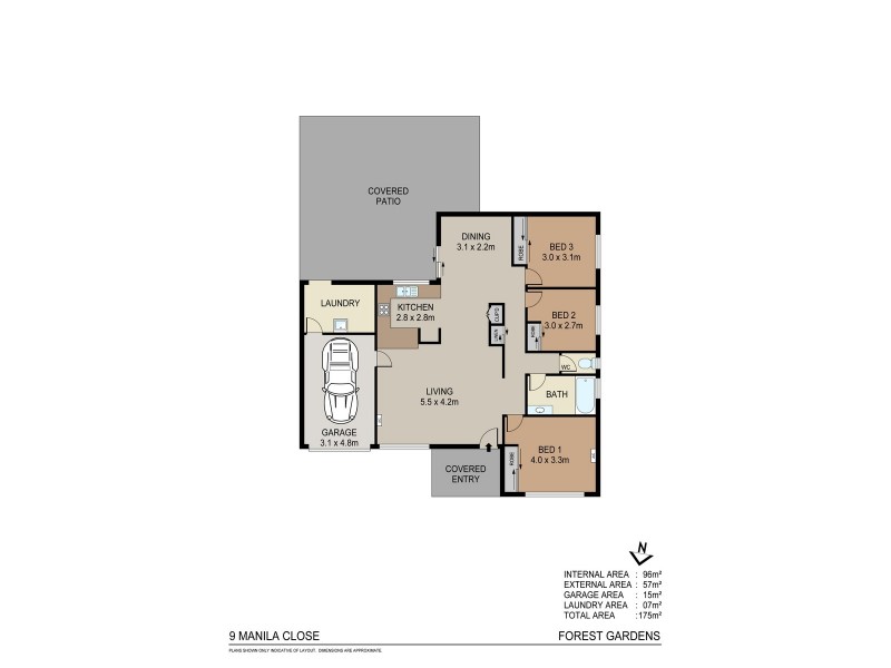 9 Manilla Close, Mount Sheridan QLD 4868 Floorplan