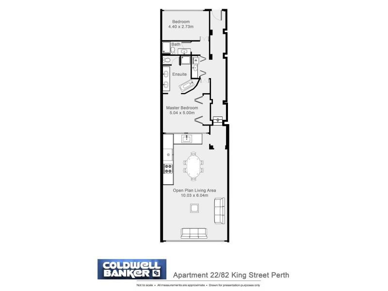 22/82 King Street, Perth WA 6000 Floorplan