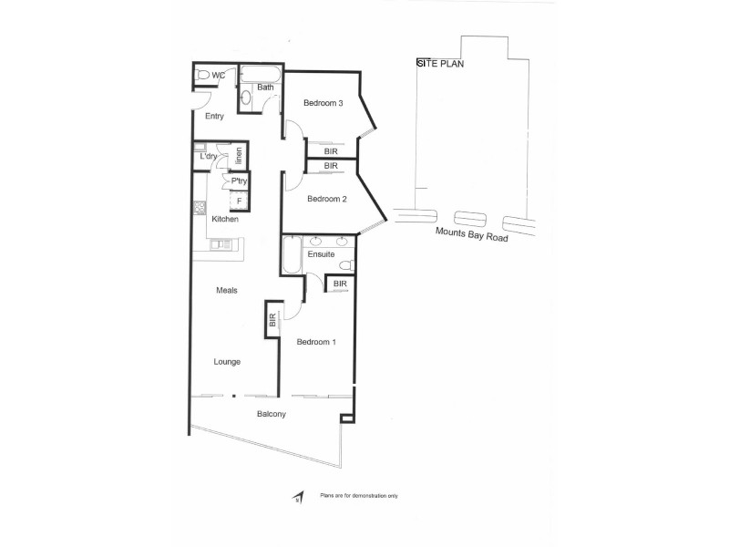 3/134 Mounts Bay Road, Perth WA 6000 Floorplan