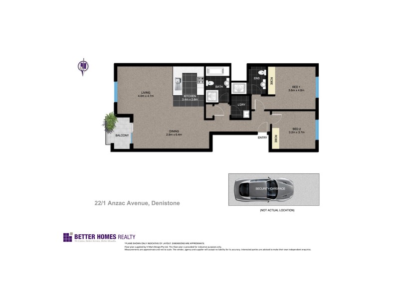 22/1 Anzac Ave, Denistone NSW 2114 Floorplan