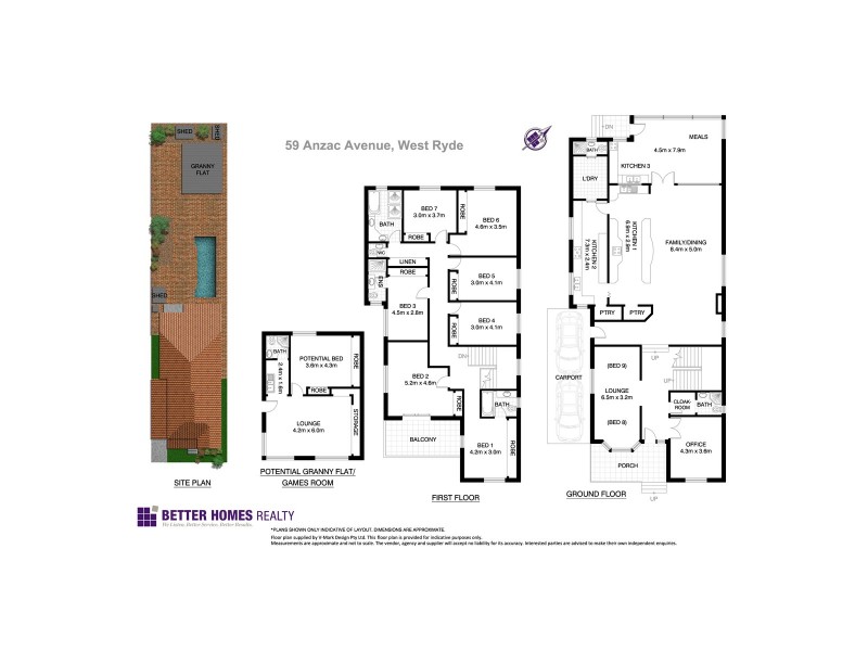 59 Anzac Avenue, West Ryde NSW 2114 Floorplan