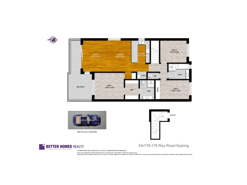3A/176-178 Ray Road, Epping NSW 2121 Floorplan