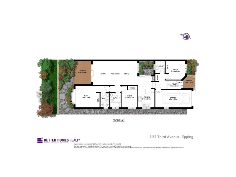 3/52 Third Avenue, Epping NSW 2121 Floorplan