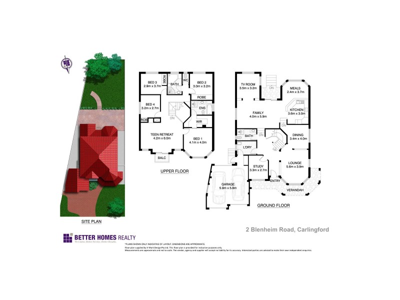 2 Blenheim Road, Carlingford NSW 2118 Floorplan