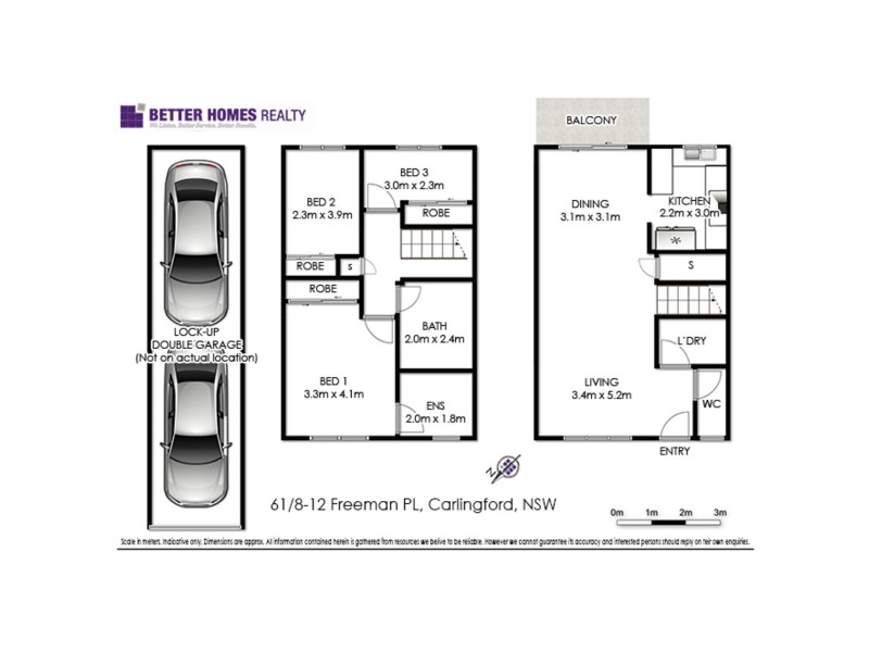 61/8-12 Freeman Place, Carlingford NSW 2118 Floorplan