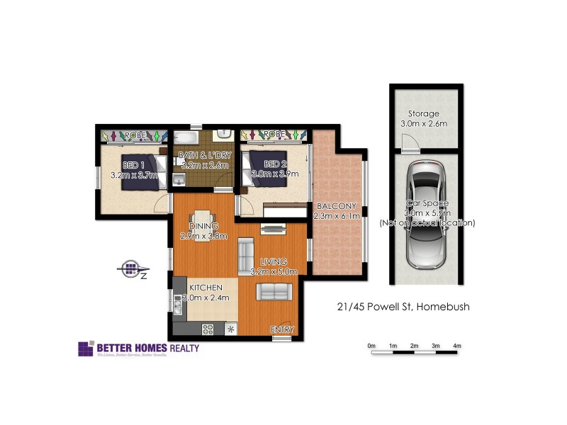 21/45 Powell Street, Homebush NSW 2140 Floorplan