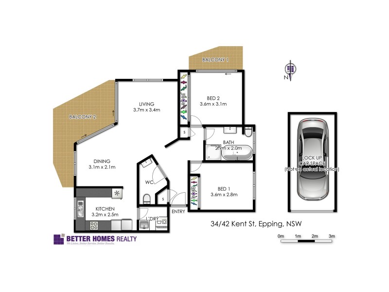 34/42 Kent Street, Epping NSW 2121 Floorplan