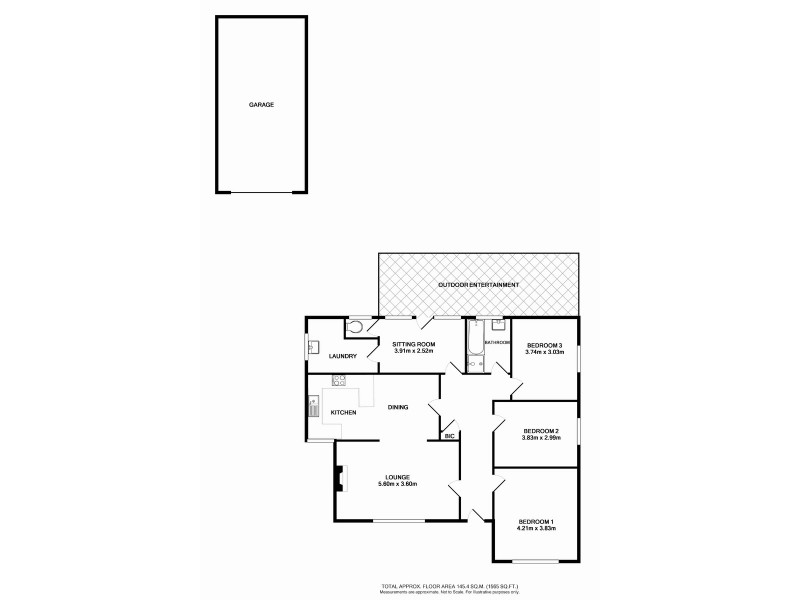 13 Amos Avenue, Benalla VIC 3672 Floorplan
