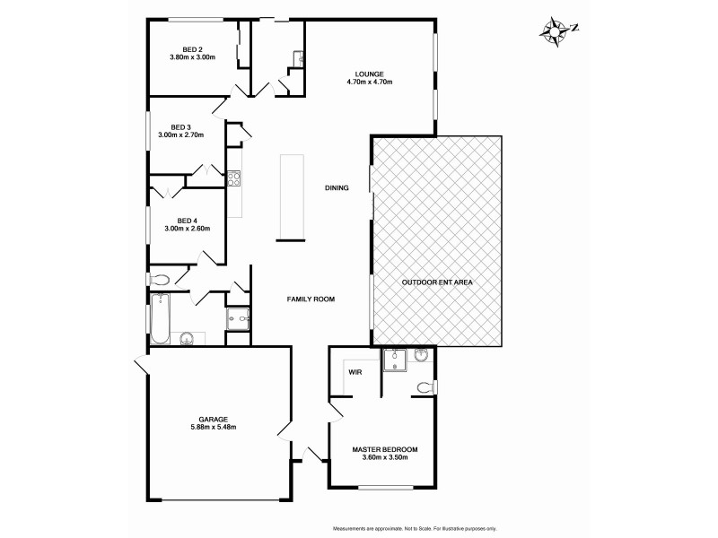 14 Stapleton Court, Benalla VIC 3672 Floorplan