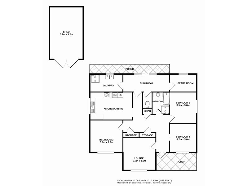 8 Tomkins Parade, Benalla VIC 3672 Floorplan