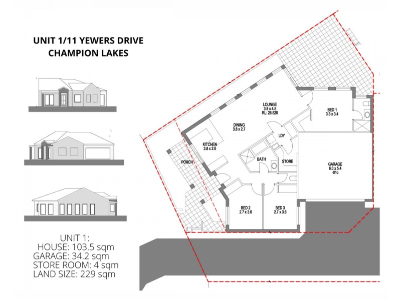 2/11 Yewers Drive, Champion Lakes WA 6111 Floorplan