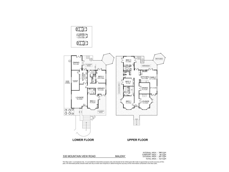 530 Mountain View Road, Maleny QLD 4552 Floorplan