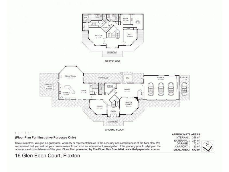 16 Glen Eden Court, Flaxton QLD 4560 Floorplan