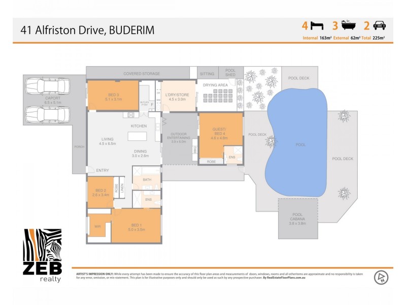 41 Alfriston Drive, Buderim QLD 4556 Floorplan