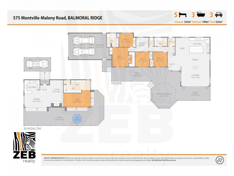 575 Maleny Montville Road, Balmoral Ridge QLD 4552 Floorplan