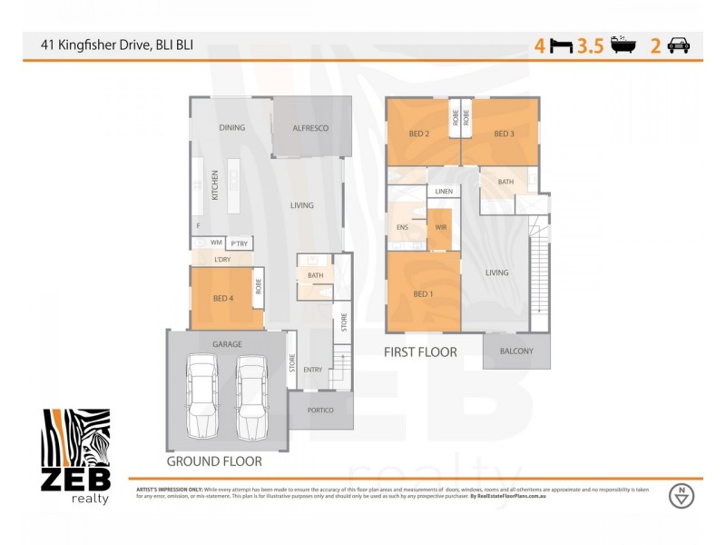 41 Kingfisher Drive, Bli Bli QLD 4560 Floorplan