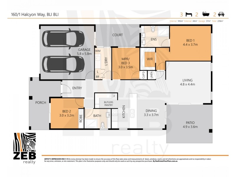 160/1 Halcyon Way, Bli Bli QLD 4560 Floorplan