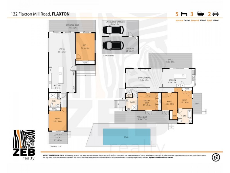 132 Flaxton Mill Road, Flaxton QLD 4560 Floorplan