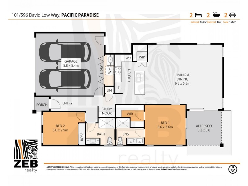 101/596 David Low Way, Pacific Paradise QLD 4564 Floorplan