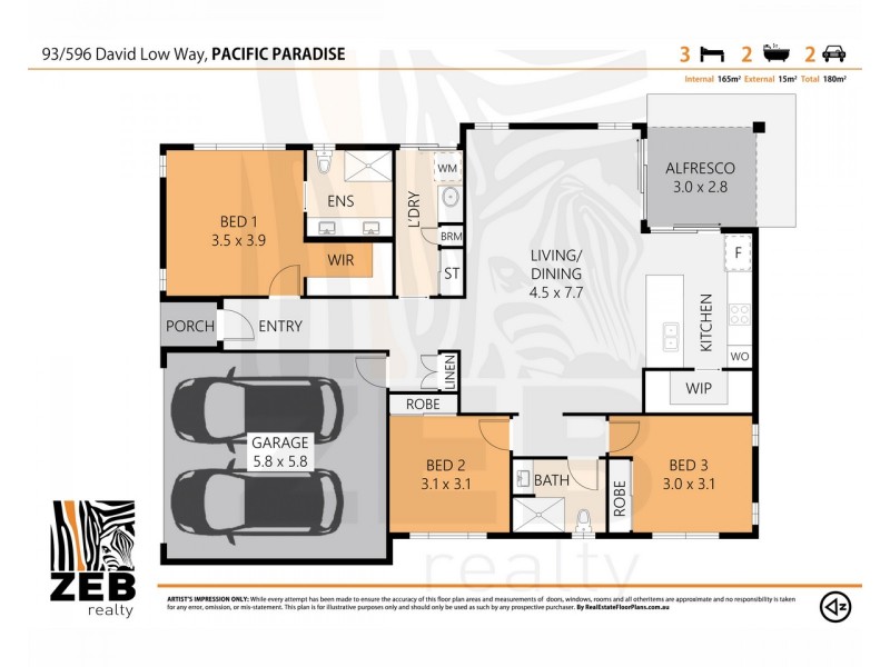 93/596 David Low Way, Pacific Paradise QLD 4564 Floorplan