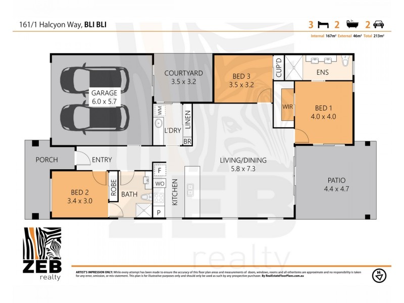 161/1 Halcyon Way, Bli Bli QLD 4560 Floorplan