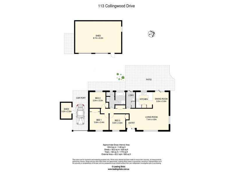 113 Collingwood Drive, Collingwood Park QLD 4301 Floorplan