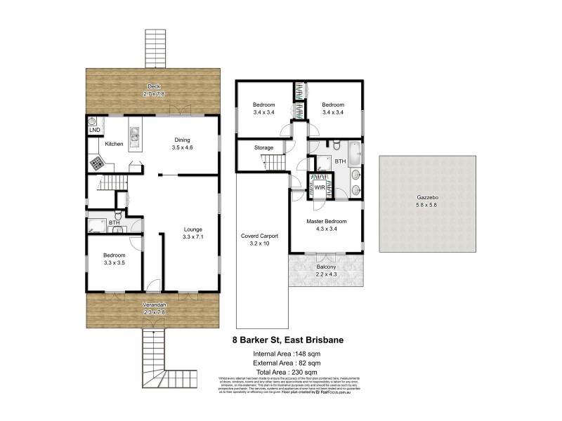 8 Barker Street, East Brisbane QLD 4169 Floorplan