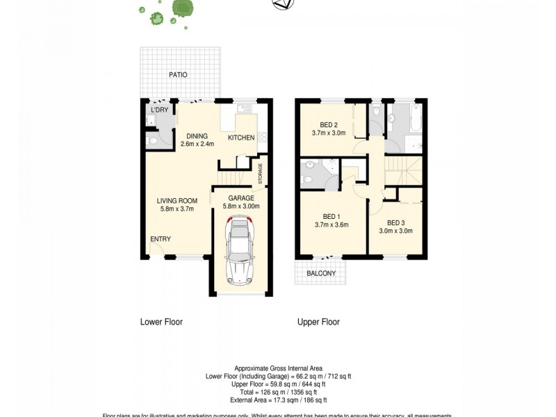 19/24 Tallis Street, Wakerley QLD 4154 Floorplan