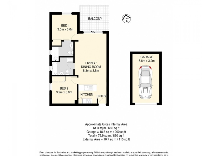 5/76 Gainsborough Street, Moorooka QLD 4105 Floorplan