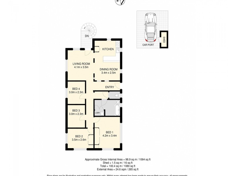 3/602 Sandgate Road, Clayfield QLD 4011 Floorplan