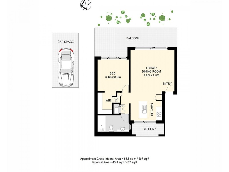 8/15 Lytton Road, Bulimba QLD 4171 Floorplan