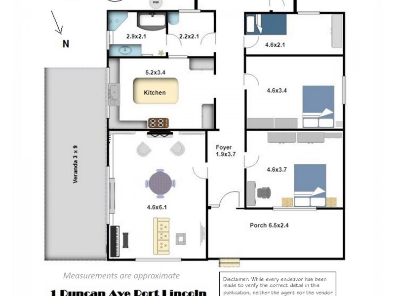 1 Duncan Avenue, Port Lincoln SA 5606 Floorplan