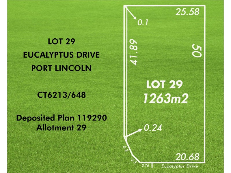 Lot 29,  Eucalyptus Drive, Port Lincoln SA 5606