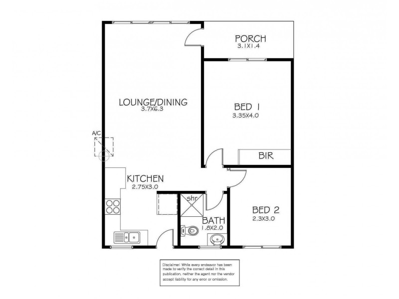 2/96 Lincoln Highway, Port Lincoln SA 5606 Floorplan